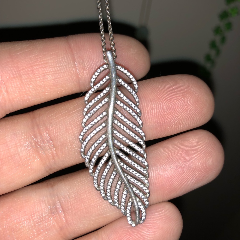 Pandora Feather Necklace